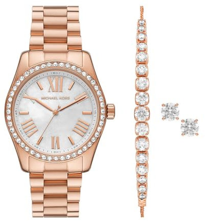 Michael Kors Lexington MK1088SET Damenarmbanduhr Special Set mit Ohrstecker