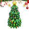 Ceolup Aufblasbare Weihnachtsbaum-Außendekoration - 5-Zoll-Weihnachtsdekorationen für den Außenbereich zum Selbermachen - Sprengen Sie die Weihnachtsbaum-Hofdekoration mit Stern-Baumkrone
