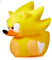 TUBBZ Mini Super Sonic Sammelfigur aus Vinyl-Gummi-Ente - Offizielles Sonic The Hedgehog Merchandise - Kinderfernsehen, Filme & Videospiele