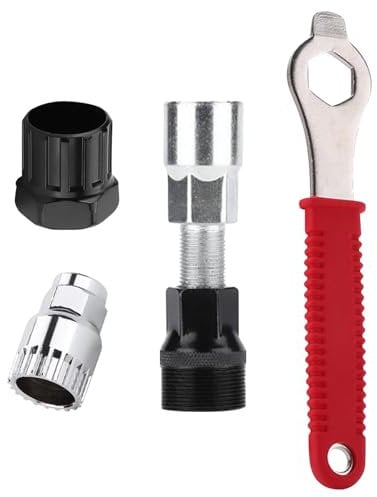 Amusingtao Bike Chain Removal Tool Kits Include 15cm Wrench Crank Extractor Bottom Bracket Tool Flywheel Tool Bike Crank Puller Tool Set