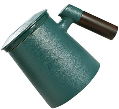 PRETYZOOM Infuseurs à Thé pour Thé en Vrac 400 Ml Tasse à Thé en Céramique Couvercle Poignée Tasse à Thé Élégante pour Un Usage Quotidien