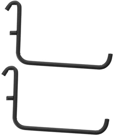 GLEAVI 2st Perfboard-halterungen Behälter Stand Werkbank Gartenhaken Anbindung Haken Für Lochwand Heringe Hängend Lamelle Draht-pinnwand Steckbretthalterungen Schwerlastregale Eisen Black