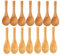 14 PCS Small Wooden Spoons Wooden Teaspoons Small Spoons for Spices Jars Honey Spoon Wooden for Tiny Eating Ice Cream Honey Spice Condiments Tea Bath Salt Coffee Sugar Jam Mustard Seasoning