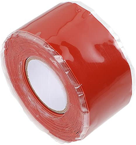 Zerodeko Reparaturgürtel für Wasserrohr -Lecks Versiegelung Butyl Klebeband versiegeln undicht wasserdichtes Klebeband Wassersicheres Band wasserdichtes Nahtband Silikon-Gummi rot