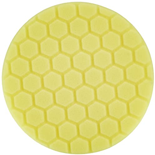 Chemical Guys Hex Logic 6,5'Yellow Heavy Cutting Pad Ø165mm Yellow | Firm yellow cutting foam pad levels deep swirls, scratches and oxidation with compounds on dual-action polishers