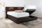 PAARA Boxspringbett mit LED Bettkasten Kopfverstellung Antirutsch-Matten Taschenfederkern Matratze Kaltschaum Topper Komplettset 180 x 200 cm - Jedes Bett EIN Unikat - Made in Germany
