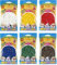 Happy Price Toys Hama Midi Bügelperlen (Kon-2) Konvulut 6x Vollton Farben,Weiß,Gelb,Rot,Grün,Blau,Braun + Bonus 100 HPT Leuchtperlen (Glow in the dark)