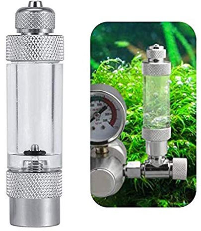 Aquarium CO2 Blasenzähler, CO2 Druckminderer Regulator, CO2 Aquarium Diffusor Regler, Behälter Wartungswerkzeug für zum Ermitteln der Menge an CO2 Zugabe, Einzel Kopf