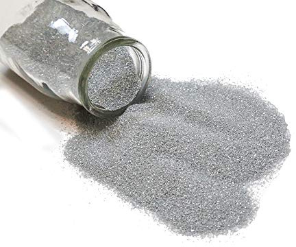 WGV Unity Colored Fine Sand 1 Pound DIY Crafts, Vase Filler, Therapy Play, Planter Terrarium Centerpiece Design for Wedding Party Event Home Office Garden Decor, Gray