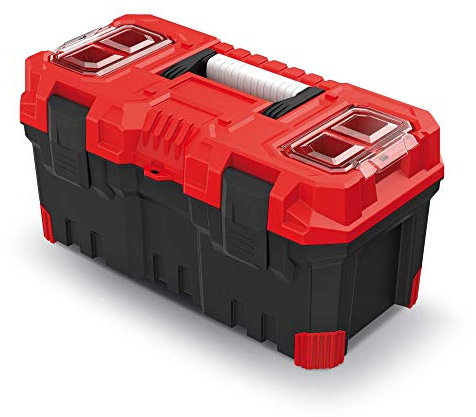 Kistenberg Titan Plus Werkzeugkiste KTIP5530 – stabile Werkzeugbox aus robustem Kunststoff, 554x286x276 mm, hohe Belastbarkeit & stapelbar, ideal für Werkstatt, Baustelle & Transport