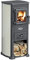 STUFA KARMA BEIGE POTENZA 7KW VOLUME RISCALDABILE 140MC.