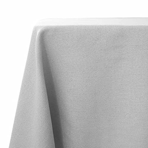 WAITER TREE Table Cloth 140x240 cm Rectangular Wipe Clean Table Cover, Beige Faux Linen Wipeable Waterproof Tablecloth for Outdoor Picnic Dining Kitchen Party - Oatmeal Grey