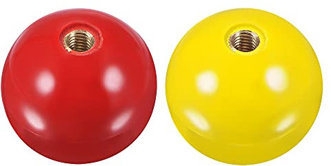 sourcing map Joystick Head Rocker Ball Top Handle Arcade Game Replacement Red/Yellow