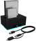 ICY BOX Estación de Acoplamiento de Discos Duros USB 3.0 de Doble Bahía para HDD/SSD SATA de 2,5 y 3,5, RGB, Función de Clonación sin Conexión, USB-C y USB-A, UASP, IB-127CL-U3