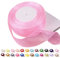 POPOYU Chiffonband Rosa,40mmx45m Organzaband Rosa Schleifenband Hochzeit Geschenkband Hochzeit Tüllband Transparent Satinband Rosa·für Weihnachten Hochzeit·Taufe Geburtstag