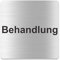 Blacked LaserTEC Leitsysteme - Acryl Schild - Eckig 12 x 12 cm - Selbstklebend - Silber gebürstet - Metall-Optik - UV beständig - Für Innen und Außen (Behandlung)