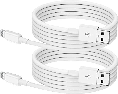 Apple MFi Zertifiziert iPhone Kabel 2m 2Pack, Lightning Ladekabel Lang für iPhone 14/14Pro Max/13/13Pro/13Mini/12/12Pro/12 Mini/11/11Pro/X/8/8Plus/7/6