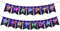 Neon Glow Happy Birthday Banner