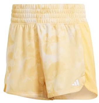 adidas Femme Pacer Essentials AOP Flower Tie-Dye Knit Shorts, Semi Spark, XS