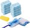 XTAIQD 20 PCS Flash Dust Magnet Refills,Disposable Duster Heads,Fluffy Duster Refills,Strong Electrostatic Dust Removal for Home & Car Cleaning,Manual Dust Refill Pack with 1 Handle 1 Dust Sponge