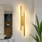 Riserva Wandleuchte LED Innen Kreative Lange Parallele, Wandlampe Warmweiß 16W 1800LM, Wandleuchte Innen Moderne für Wohnzimmer Korridor Treppen, Warmweiß 3000K, Gold, 40cm