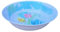 Generico Ensaladera redonda de melamina blanca con flores de colores - diámetro 30,5 cm altura 7,5 cm