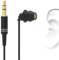 GEEKRIA Sleep Earplugs, 6.6 FT / 200CM Mono Earbud Single Ear Noise Isolating Earphone, 3.5MM Tangle Free Sleep Headphones for Side Sleepers In Ear Wired Headphones (Without Mic/Black)