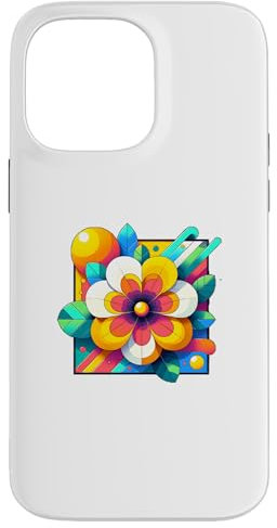 Hülle für iPhone 14 Pro Max MCM Quadratische Blumenkunst