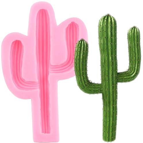 XMOLDNMS Kaktus-Silikonformen Für Fondant, Kakteen, Schokolade, Süßigkeiten, Zum Dekorieren Von Kuchen, Cupcake-Topper, Blütenpaste, Polymer-Ton