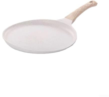 ZAMETTER Stone - Padella multifunzione all-in-one antiaderente per pancake senza fumo, padella speciale con fondo piatto (24 cm)