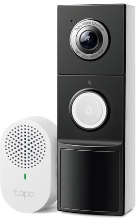 Tapo D235 Outdoor Security Camera, 2K 5MP, Motion Alert, for Surveillance & Monitoring Entrances, Hardwired or Battery Powered, Wi-Fi, IP66 Water Resistant, Tapo Care Cloud Storage