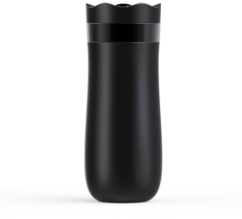 Nudiuhis Portable French Coffee Maker Double Walled Stainles Steel Vacuum Insulated Coffee Maker and Tea Maker 320ML B