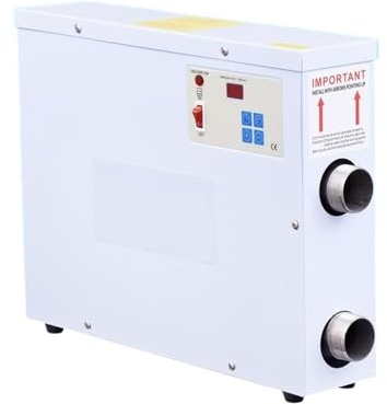 YXZKJZJ Thermostat de Chauffage de Piscine Haute efficacité 18 KW, Pompe à Chaleur en Acier Inoxydable for baignoires et spas Chauffage Efficace(5.5kw)