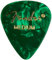 Fender 351 Shape Premium Plektren (12 Stück) für E-Gitarre, Akustikgitarre, Mandoline und Bass Medium Green Moto
