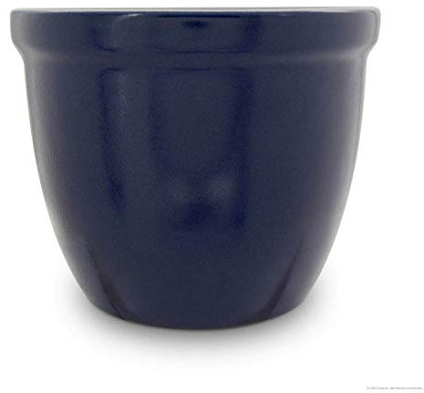 Pot de fleurs / Bac à plantes Venus II K&K, 19 x 15 cm, bleu (cobalt), en céramique de grès (aussi grande qualité que la faïence)