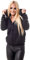 ROCK-IT Apparel I Giacca con Cappuccio da Donna I Felpa con Cerniera I Felpa con Cappuccio Premium per Il Tempo Libero o Il Lavoro [Taglia XS-XL] Alta qualità e Molto Morbida Nero L