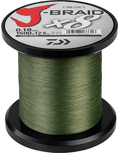 Daiwa – jbraid 8 Braid 1500, Farbe Grün, Größe 0.280 mm