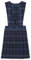 French Toast Big Girls' V-Neck Jumper, Blue/Red Plaid, 10