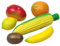Betzold Musik - Obst-Shaker Set & Mais-Guiro/Shaker - Hand-Rassel Rhythmus-Instrument, 6 Stück, für Kinder ab 3 Jahren