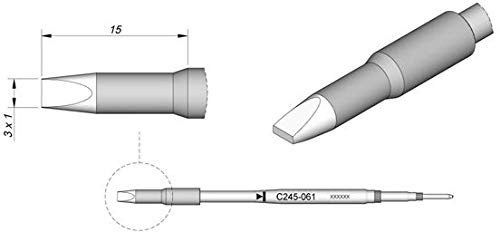 JBC C245061 Lötspitze für T245, meißel