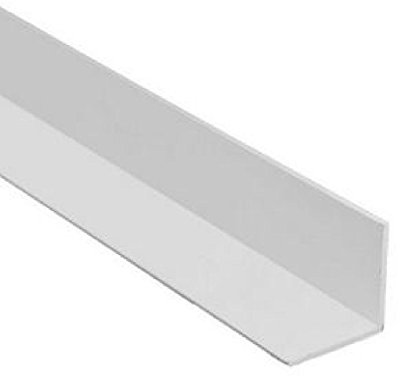 H-Smart 5 x White 1 Metre UPVC Plastic Rigid Angle 25 x 25mm Corner Cover Trim 90 Degree