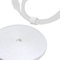 LABEL THE CABLE® 25m Klettband beidseitig weiß, Klett Kabelbinder, doppelseitig, wiederverschließbar, Klettbinder für das Perfekte Kabelmanagement, auch als Pflanzenbinder - Velours-Qualität