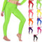 Re Tech UK - Mädchen Leggings - für Gymnastik, Tanzen & Ballett - glänzend - elastisch - Neongrün - 11-12 Jahre