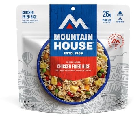 Mountain House Gebratener Hühnerreis | gefriergetrocknetes Backpacking & Camping Essen | 2 Portionen | glutenfrei