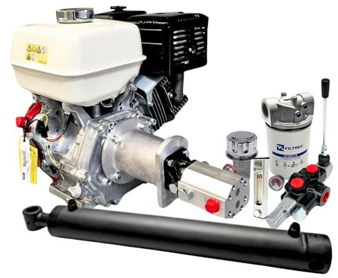 Log Splitter Kit with 13HP Engine, Incl. FLOWFIT AUTO KICKOUT Lever Valve. Suitable for a 17.5 Ton Force