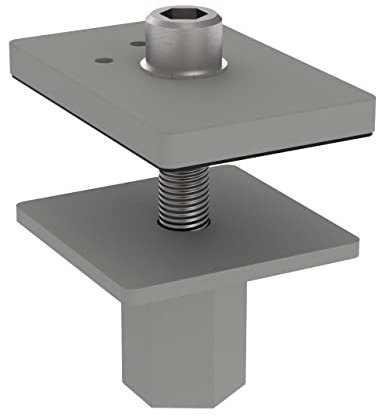 Maul Tisch-Einbau Adapter passend für LED-Leuchten MAULjuvis u. MAULjaval mit Klemmfuß– Tisch-Adapter zur Montage am Schreibtisch für die Arbeitsplatzleuchte
