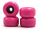 SPITBOARDS Fingerboard Bearing Wheels, CNC Polyurethane, Set of 4 Wheels, Finger Skate Wheels, Wheels (pink)