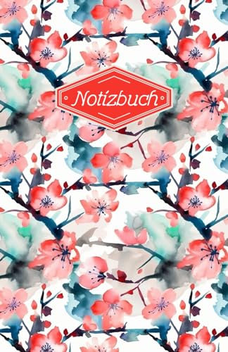 Mein schönes Notizbuch - Das Notizbuch mit Innenleben - Sakura - Kirschblüte - Japanisches Muster: Journal / Notebook / Tagebuch / Haushaltsbuch