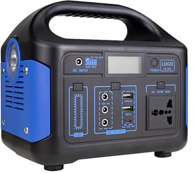 FXNFXLA Estación De Energía Portátil De 300 W, Generador Solar, Batería De Litio, Banco De Energía Portátil con Toma De Corriente Ca De 100 V-240 V para Respaldo De Emergencia En Casa, Camping