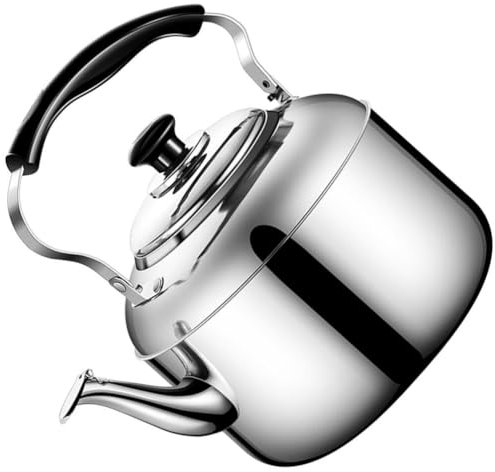 ABOOFAN Tetera Con Para Estufa - Tetera De Acero Inoxidable De 4 L Estufa Olla De Agua Hervidor Rápido Para Estufa Acabado De Espejo